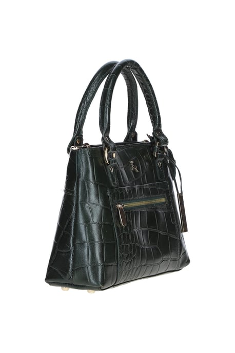 Croc Finish Real Leather Tote Bag - Image 2