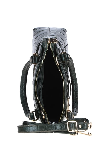 Croc Finish Real Leather Tote Bag - Image 4