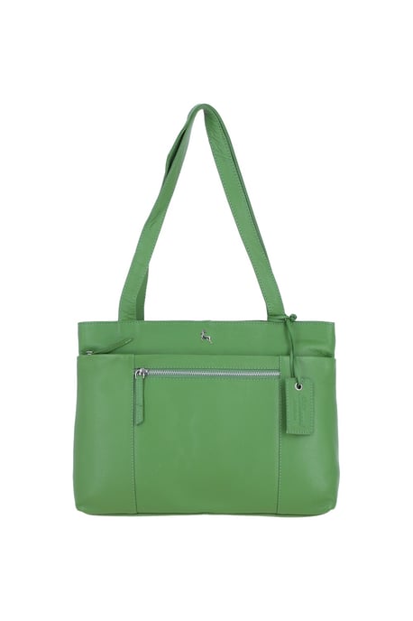 'Newport' Real Leather Multi-Pocket Shoulder Bag - Image 2