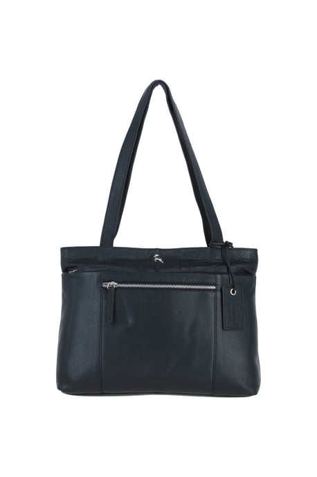'Newport' Real Leather Multi-Pocket Shoulder Bag - Image 2