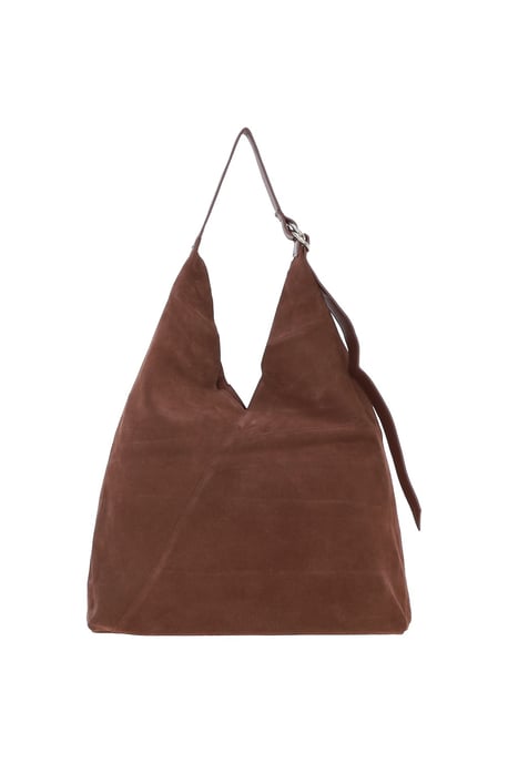 'Tocco di Lusso' Leather Brown Suede Bag - Image 3