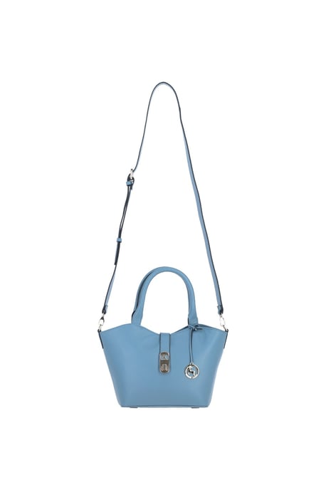 'Maristella' Real Leather Handbag with Detachable Crossbody Strap - Image 2