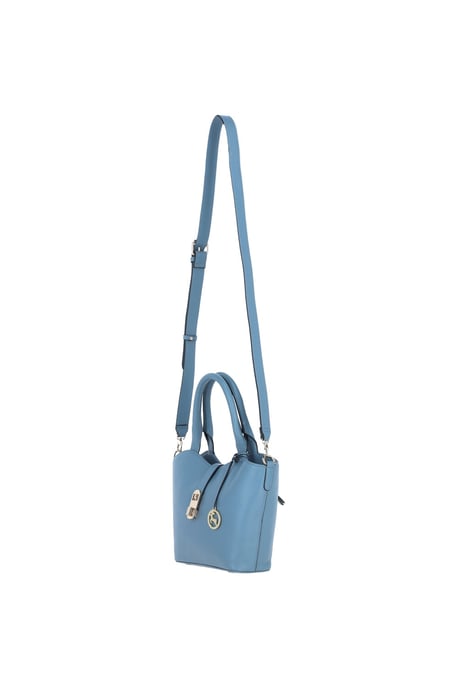 'Maristella' Real Leather Handbag with Detachable Crossbody Strap - Image 3