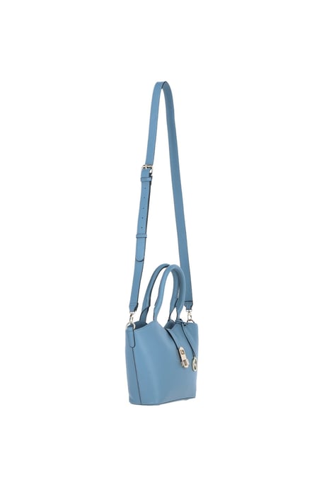 'Maristella' Real Leather Handbag with Detachable Crossbody Strap - Image 4