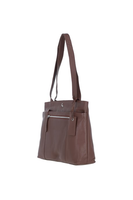 'Newport' Real Leather Multi-Pocket Shoulder Bag - Image 3