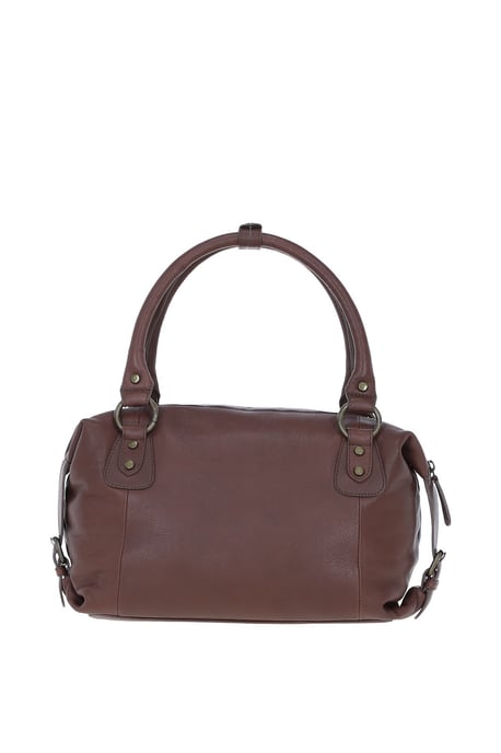'Avanguardia in Cuoio' Classic Leather Barrel Bag - Image 3
