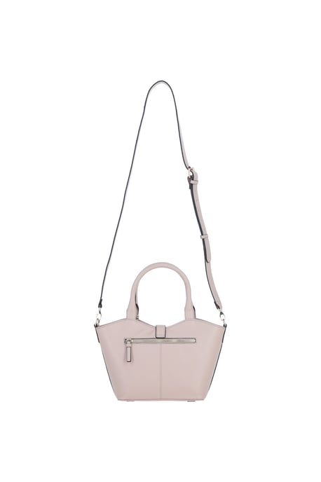 'Maristella' Real Leather Handbag with Detachable Crossbody Strap - Image 4