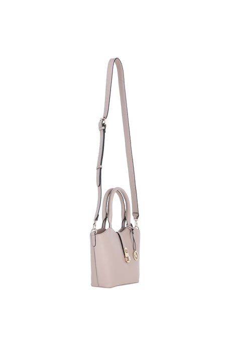 'Maristella' Real Leather Handbag with Detachable Crossbody Strap - Image 5