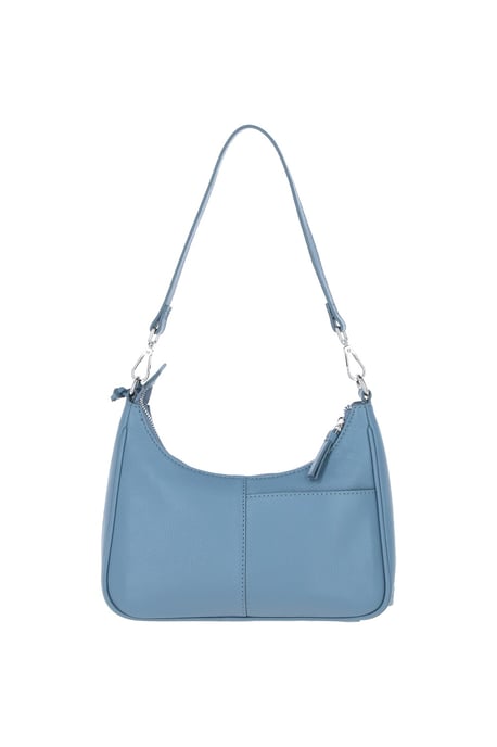 Real Leather Shoulder Bag with Detachable Crossbody Strap - Image 3