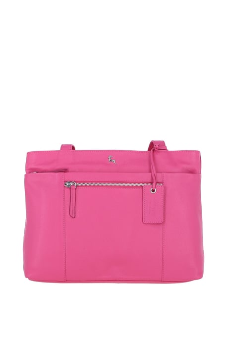 'Newport' Real Leather Multi-Pocket Shoulder Bag - Image 1