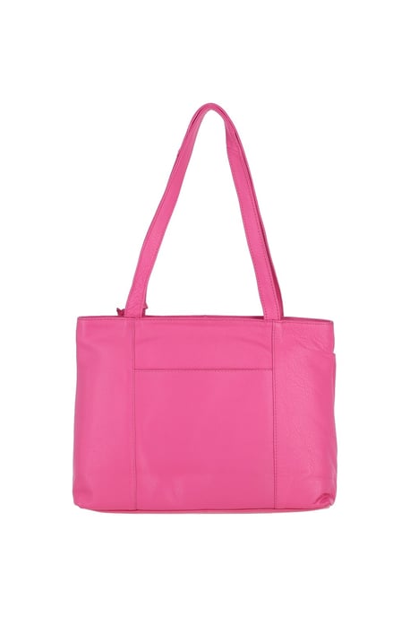 'Newport' Real Leather Multi-Pocket Shoulder Bag - Image 4
