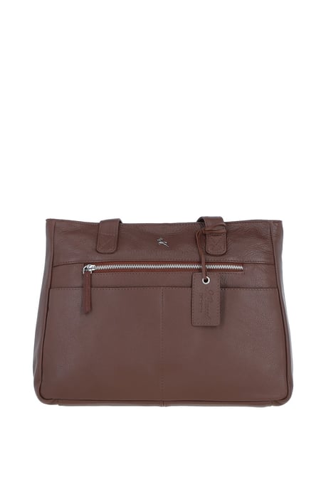 'London' Real Leather Shoulder Bag - Image 1