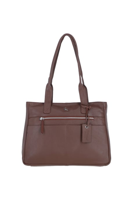 'London' Real Leather Shoulder Bag - Image 2