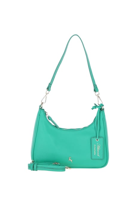 Real Leather Shoulder Bag with Detachable Crossbody Strap - Image 1