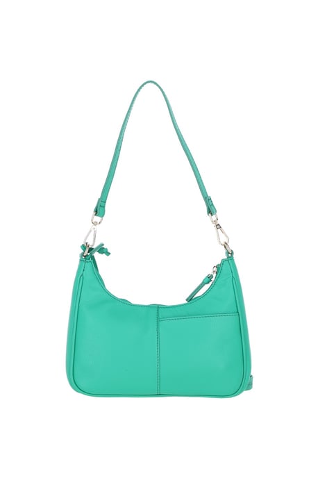 Real Leather Shoulder Bag with Detachable Crossbody Strap - Image 3