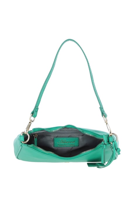 Real Leather Shoulder Bag with Detachable Crossbody Strap - Image 4