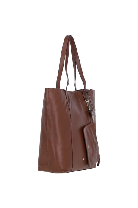 'Serela' Real Leather Shoulder Bag with Detachable Pouch - Image 4