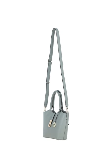 'Maristella' Real Leather Handbag with Detachable Crossbody Strap - Image 3