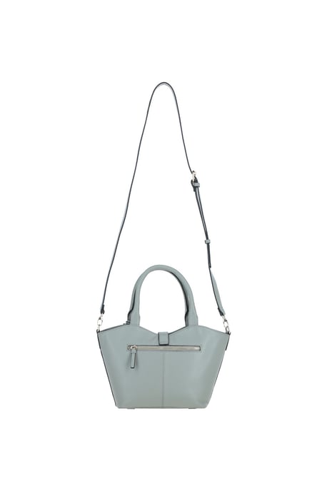 'Maristella' Real Leather Handbag with Detachable Crossbody Strap - Image 4