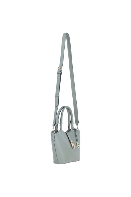 'Maristella' Real Leather Handbag with Detachable Crossbody Strap - Image 5