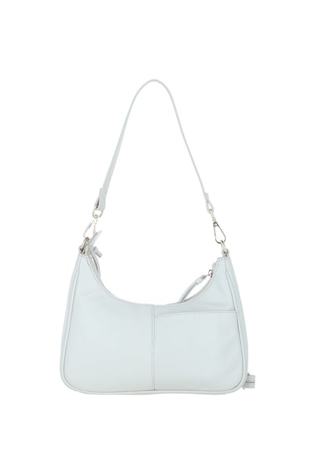 Real Leather Shoulder Bag with Detachable Crossbody Strap - Image 3