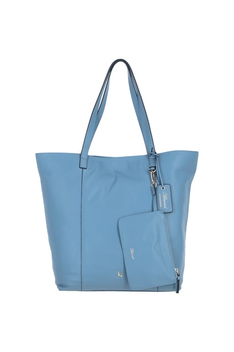 'Serela' Real Leather Shoulder Bag with Detachable Pouch - Image 1