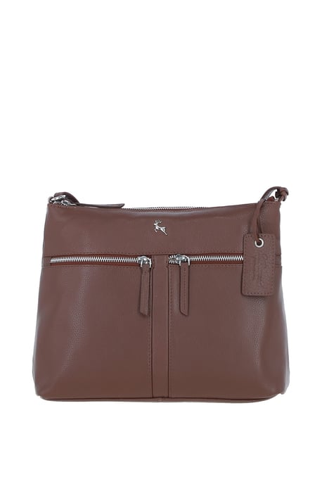 'Mourne' Sleek Real Leather Shoulder Bag - Image 1