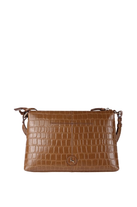 'Pretty' Croc Embossed Leather Shoulder Bag - Image 5