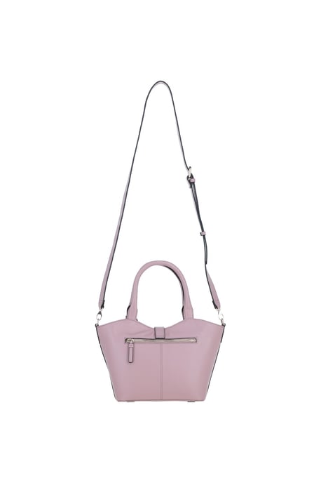 'Maristella' Real Leather Handbag with Detachable Crossbody Strap - Image 4