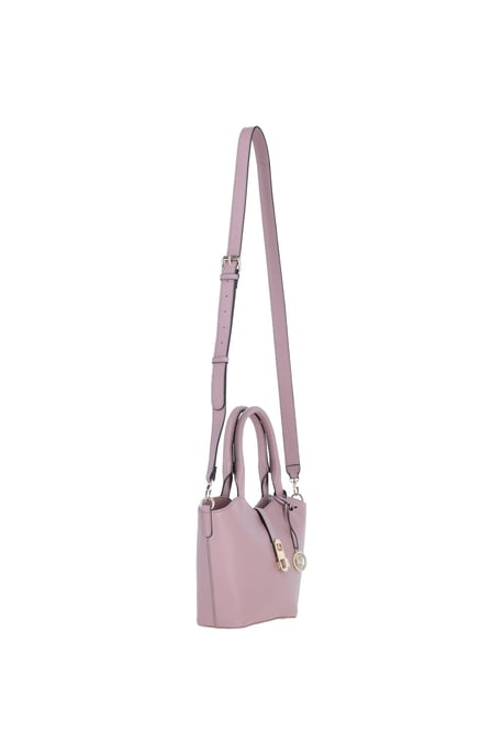 'Maristella' Real Leather Handbag with Detachable Crossbody Strap - Image 5
