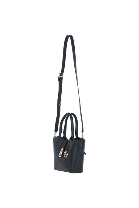 'Maristella' Real Leather Handbag with Detachable Crossbody Strap - Image 3
