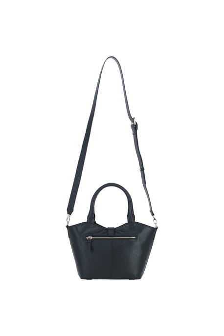 'Maristella' Real Leather Handbag with Detachable Crossbody Strap - Image 4