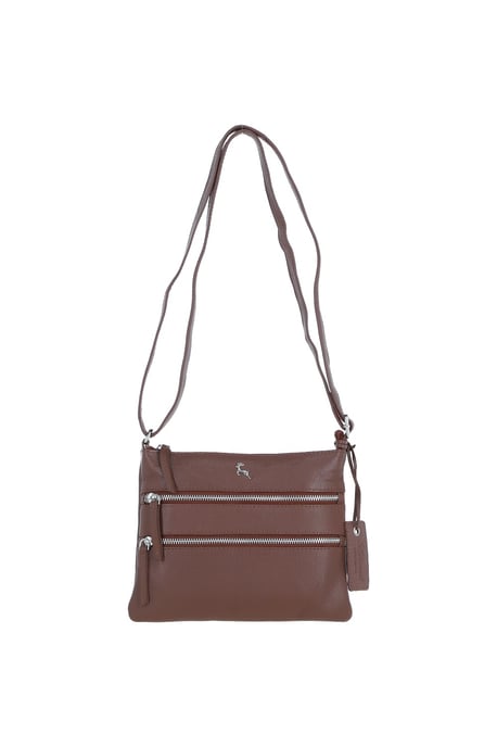 'Ayr' Real Leather Crossbody Bag - Image 2