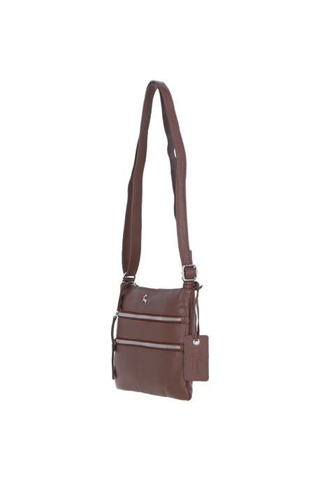 'Ayr' Real Leather Crossbody Bag - Image 3