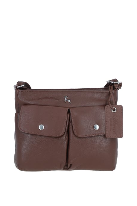 'Cardiff' Real Leather Crossbody Bag - Image 1