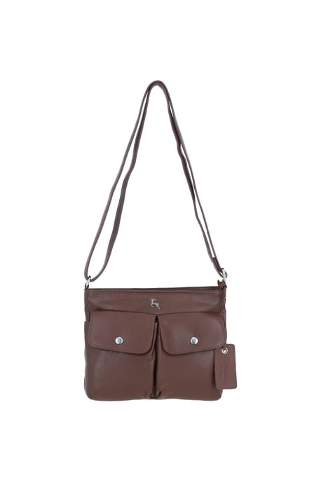 'Cardiff' Real Leather Crossbody Bag - Image 2