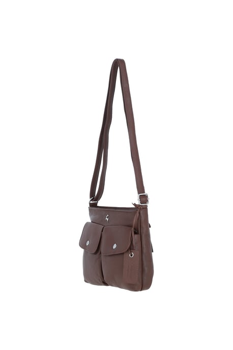 'Cardiff' Real Leather Crossbody Bag - Image 3