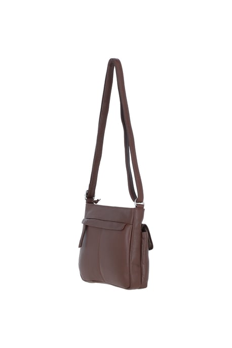 'Cardiff' Real Leather Crossbody Bag - Image 5