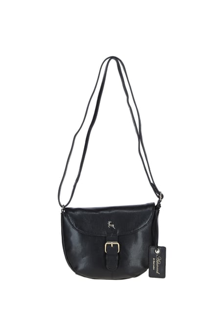'Violet' Real Leather Flap-Over Crossbody Bag - Image 2
