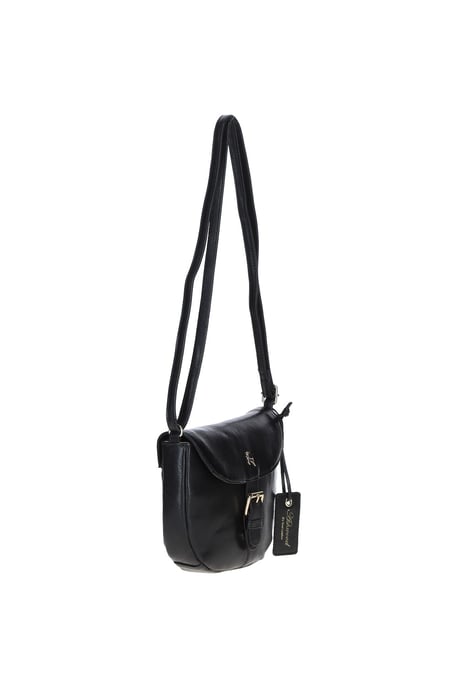 'Violet' Real Leather Flap-Over Crossbody Bag - Image 3