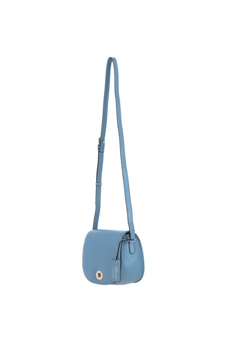 'Stellia' Real Leather Crossbody Bag with Twist Lock - Image 3