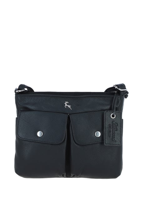 'Cardiff' Real Leather Crossbody Bag - Image 1