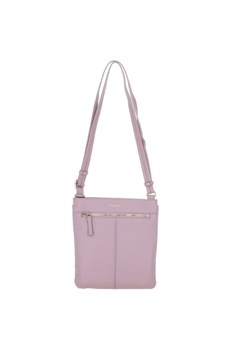 'Curvo' Real Leather Crossbody Bag - Image 4