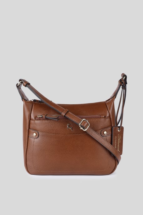 'Classico Napoli' Real Leather Top Zip Crossbody Bag - Image 1