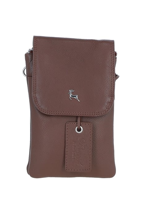 'York' Real Leather Smartphone Crossbody Bag - Image 1