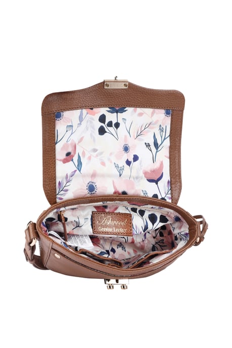 'Elegance' Leather Cross Body Bag - Image 4