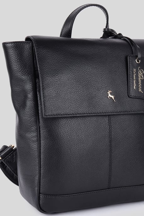 'Lussuria Venezia' Real Leather Flapover Backpack - Image 2