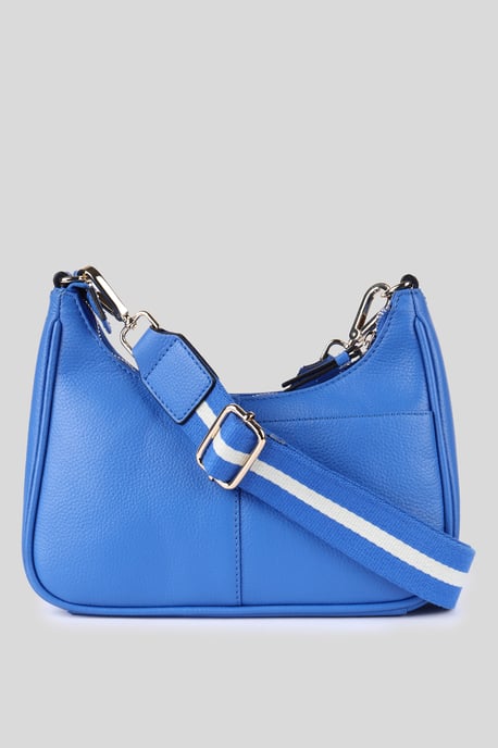 'Bella Toscana' Real Leather Crossbody Bag with Webbing Strap - Image 3