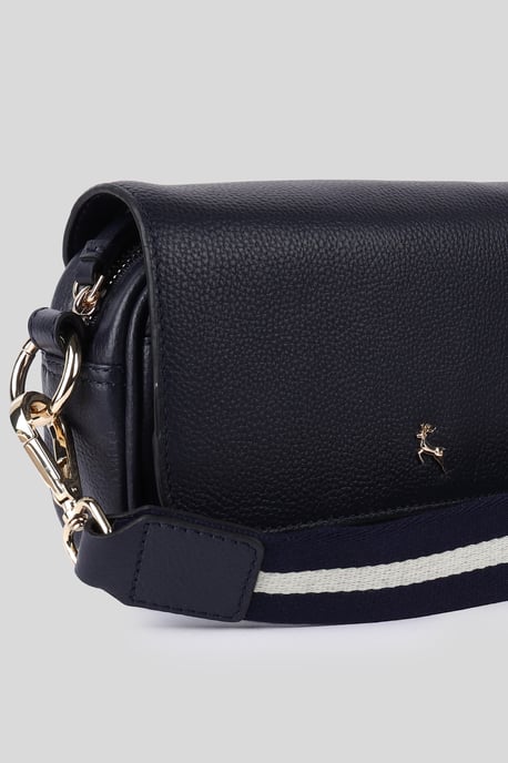 'Eleganza Milano' Real Leather Flapover Crossbody Bag - Image 2