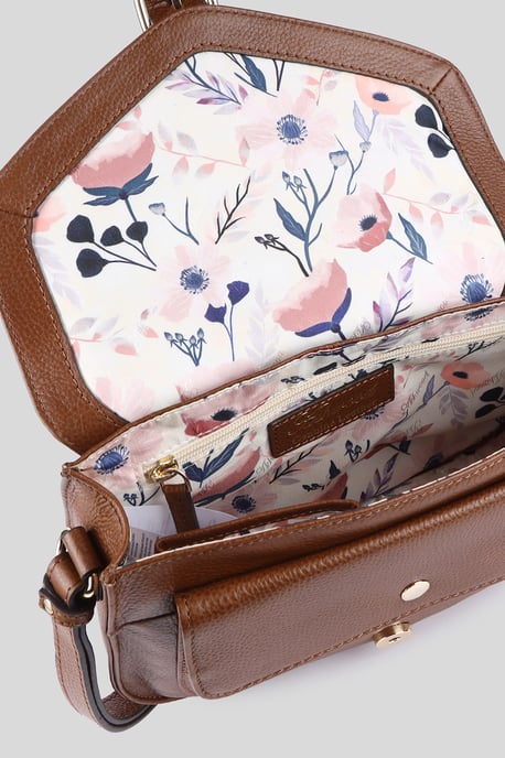 'Stile Fiorentino' Real Leather Crossbody Bag - Image 4